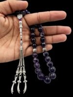 Amethyst Islamic 33 Beads Prayer Tasbeeh Misbaha - Image 2