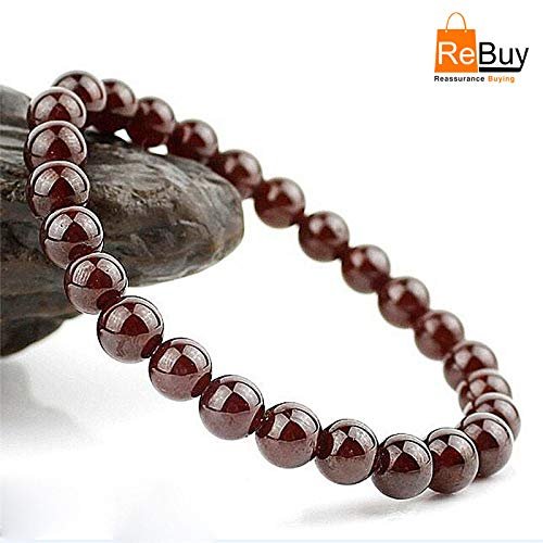 Natural Garnet Stone Beads Bracelet