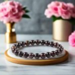 Natural Garnet Stone Beads Bracelet - Image 2