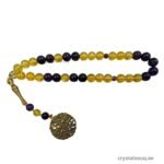 CRYSTAL SOUQ Citrine Amethyst Beads Tasbeeh 33 Beads Misbaha