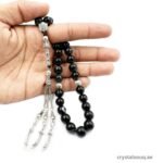 CRYSTAL SOUQ Natural Sulemani Agate Aqeeq Beads Tasbeeh