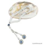 CRYSTAL SOUQ Opalite Beads Tasbeeh with Evil Eye Charms 33 Beads Misbaha Tasbih