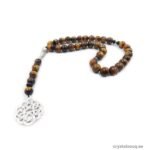 Tiger Eye Beads Tasbeeh – 33 Beads Gemstone Tasbih with a Gift Box - Image 3