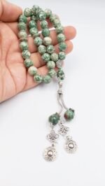 Natural Agate Stone 33 Beads Tasbih | Tashbeeh Misbaha Prayer Beads | Islamic Rosary for Dhikr, Meditation & Spiritual Serenity - Image 4