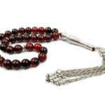 Agate Stone Tasbih Misbaha Prayer Beads Tasbeeh 33 Beads, Bead Size 8 MM, Set of 6 Tasbih