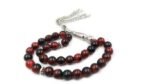 Agate Stone Tasbih Red Agate Natural Stone 33 Beads Misbaha Prayer Beads Tasbeeh , Bead Size 8 MM - Image 3