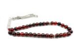 Agate Stone Tasbih Red Agate Natural Stone 33 Beads Misbaha Prayer Beads Tasbeeh , Bead Size 8 MM