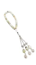 Amazonite Tasbih 33 Beads | Natural Gemstone Islamic Prayer Beads for Dhikr & Meditation | 10mm Bead Misbaha Rosary for Spiritual Growth - Image 4