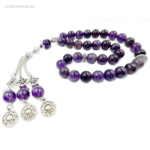 Natural Amethyst Beads Tasbeeh – 33 Beads Islamic Prayer Beads | Spiritual Healing Misbaha - Image 5