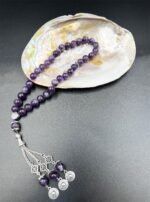 Natural Amethyst Beads Tasbeeh – 33 Beads Islamic Prayer Beads | Spiritual Healing Misbaha - Image 6