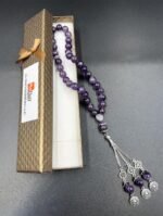 Natural Amethyst Beads Tasbeeh – 33 Beads Islamic Prayer Beads | Spiritual Healing Misbaha - Image 7