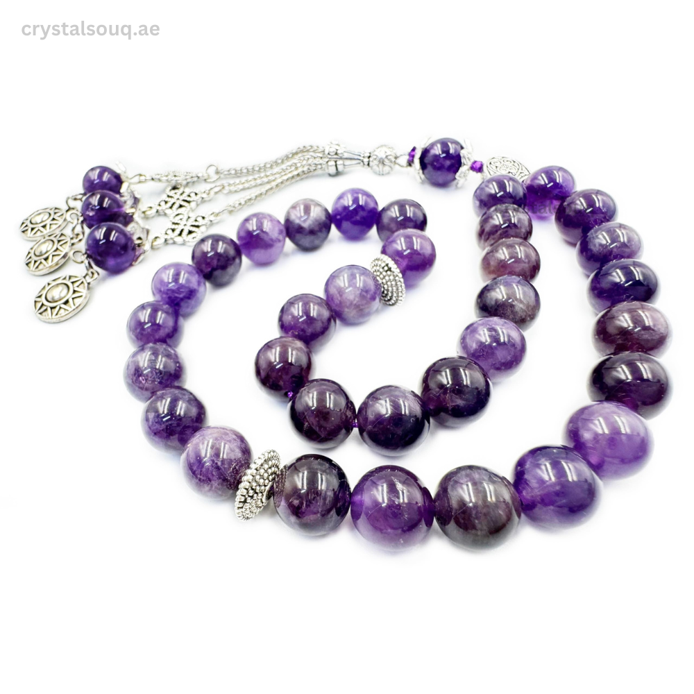 Amethyst Tasbeeh by Crystal Souq Amethyst Tasbeeh by Crystal Souq