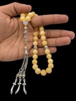 Natural Calcite 33 Beads Stone Prayer Tasbeeh Misbaha - Image 3