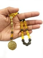 Natural Citrine Labradorite 33 Beads Stone Tasbeeh Misbaha - Image 3