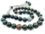 Natural Bloodstone Tasbeeh – 33 Beads Islamic Prayer Beads with Velvet Box - Image 4