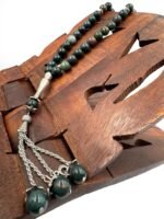 Natural Bloodstone Tasbeeh – 33 Beads Islamic Prayer Beads with Velvet Box - Image 6