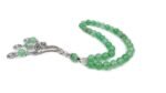 Natural Stone Prayer Beads Tasbih Natural Green Aventurine Stone Misbaha Rosary Tasbeeh Counter 33 Beads Womens Tasbih Prayer Beads, Stone Green Aventurine, , Bead Size 10 mm, - Image 2