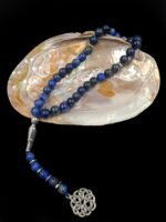 Natural Lapis Lazuli Stone Tasbeeh – 33 Beads | Handmade Islamic Tasbih - Image 5