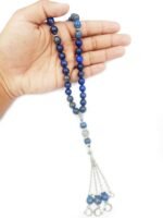 Natural Lapis Lazuli Beads Tasbeeh 33 Beads Prayer Beads - Image 5