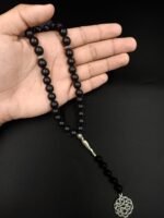 Natural Matte Onyx 33 Beads Tasbeeh | Handmade Islamic Prayer Beads - Image 5