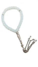 Opalite 33 Beads Stone Prayer Tasbih Misbaha | For Serenity, Peace & Positive Energy, Gift Box Included | Islamic Gift, Bracelet or Necklace, Premium Craftsmanship | Bead Size 10 mm - Image 3