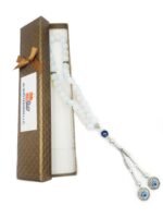 Opalite Stone With Evil Eye 33 Beads Prayer Tasbeeh Misbaha - Image 3