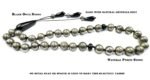 Hand-Knotted Natural Pyrite Beads Tasbeeh – 33 Beads Islamic Prayer Beads - Image 2