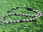 Hand-Knotted Natural Pyrite Beads Tasbeeh – 33 Beads Islamic Prayer Beads - Image 4