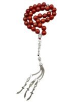 Natural Red Jasper 33 Beads Stone Prayer Tasbeeh Misbaha - Image 4