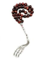 Red Tiger Eye 33 Beads Stone Prayer Tasbeeh Misbaha - Image 4