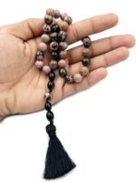Rhodonite 33 Beads Prayer Tasbih | For Calming Energy, Serenity and Spiritual Clarity | Islamic Gift, Bracelet or Necklace, Premium Craftsmanship | Bead Size : 10 MM - Image 3