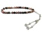 Rhodonite Tasbih Prayer Beads Tasbih Misbaha Tasbeeh 33 Beads, Bead Size 10 MM
