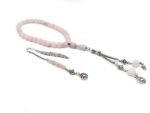 Natural Rose Quartz Islamic Prayer Beads - Wooden Gift Box