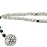 Islamic Prayer Selenite Tasbih, Natural Stone Misbaha Tasbeeh for Unisex Adults