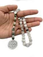 Islamic Prayer Selenite Tasbih, Natural Stone Misbaha Tasbeeh for Unisex Adults - Image 2