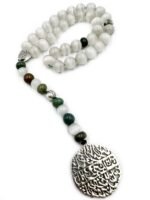 Islamic Prayer Selenite Tasbih, Natural Stone Misbaha Tasbeeh for Unisex Adults - Image 3