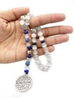 Islamic Prayer Selenite Tasbih, Natural Stone Misbaha Tasbeeh for Unisex Adults - Image 3