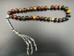 Natural Tiger Eye Stone Prayer 33 Beads Tasbih Misbaha | For Peaceful Meditation, Serenity and Spiritual Connection | Gift Box Included | Bead Size 10 mm - Image 2