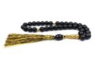 Natural Black Tourmaline 33 Beads Tasbih 10 mm Stone Beads Misbaha
