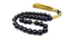 Natural Black Tourmaline 33 Beads Tasbih 10 mm Stone Beads Misbaha - Image 4