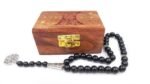 Tourmaline Gemstone Prayer 33 Beads, Tasbih with Wooden Box - Image 2