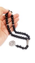 Tourmaline Gemstone Prayer 33 Beads, Tasbih with Wooden Box - Image 4