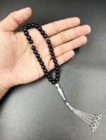 Black Tourmaline Stone Islamic Prayer Beads Set | 33 Beads 8mm Tasbih Misbaha Rosary, Set of 6 | Healing Crystals for Protection & Positive Energy | Thoughtful Gift for Men & Women - Image 4