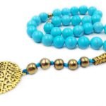 Turquoise Tasbih Islamic Religion Tasbeeh Beautiful Misbaha Beads Tasbih For Prayer (33 Beads)