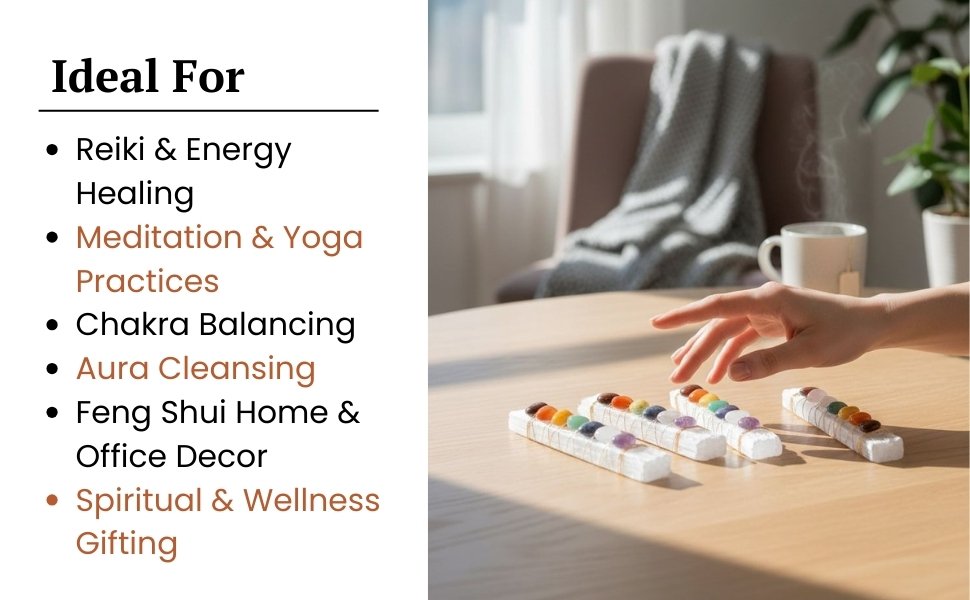 Ideal for layout showcasing Reiki, meditation, yoga, chakra balancing, aura cleansing, and Feng Shui decor