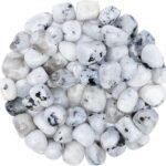 REBUY Natural Polished Rainbow Moonstone Tumble Stones Kit (50 GM)