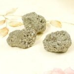 REBUY Natural Pyrite Raw Rough Stone – Golden Pyrite Cluster Chunk for Wealth, Abundance, Protection & Vastu (150 GM Approx)