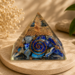 CrystalSouq Lapis Lazuli Orgone Pyramid for Memory & EMF Protection