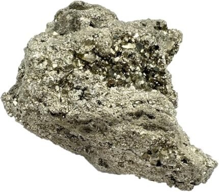 CrystalSouq Large Rare Natural Golden Pyrite Cluster for Wealth, Business Luck & Vastu (1603g)