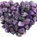 CrystalSouq Natural Amethyst Raw Rough Cluster Stone for Calmness & Creativity (50g - 60g)